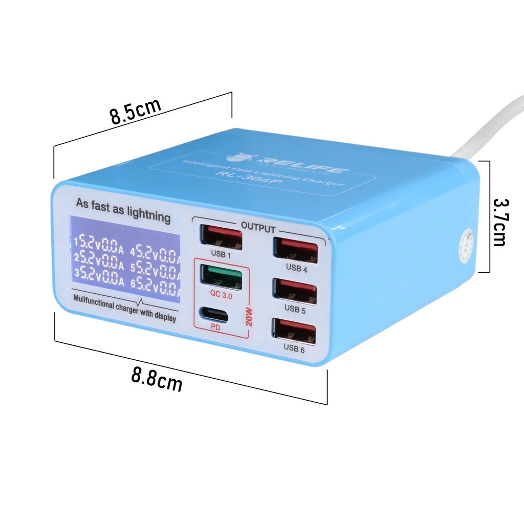 usb charger, usb charger usb, usb to charge, charge usb, charger usb, usb charge, usb charging, carregador usb, carregador usb c,
Carregador USB Relife 304-P,
Fonte de alimentação USB,
USB Charger para manutenção de celulares, Fonte USB para técnicos em celular, USB Charger RELIFE RL 304P, Carregador com Display Digital, Carregador 6 Portas,
Carregador Rápido,
Carregador Inteligente,
RELIFE Charger,
Carregador de Dispositivos Múltiplos,
Carregador Universal,
Carregador Compacto